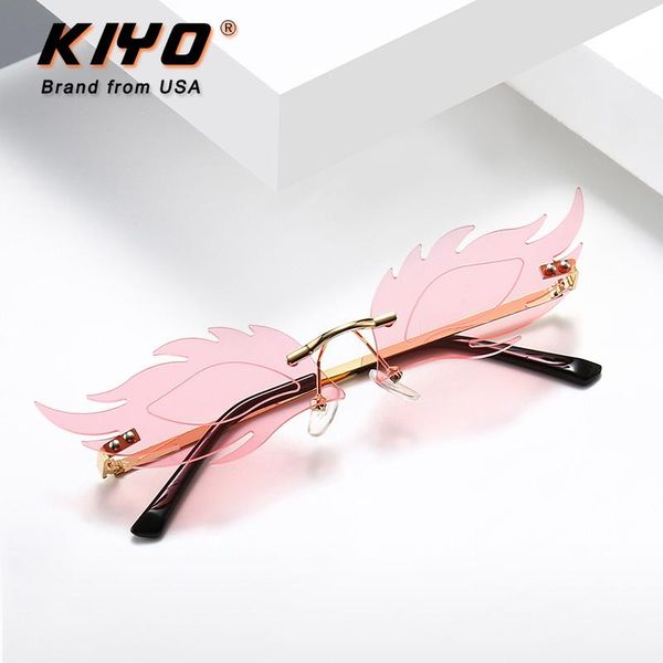 

kiyo brand 2021 new women men polygonal sunglasses metal fashion sun glasses uv400 driving eyewear h01200, White;black