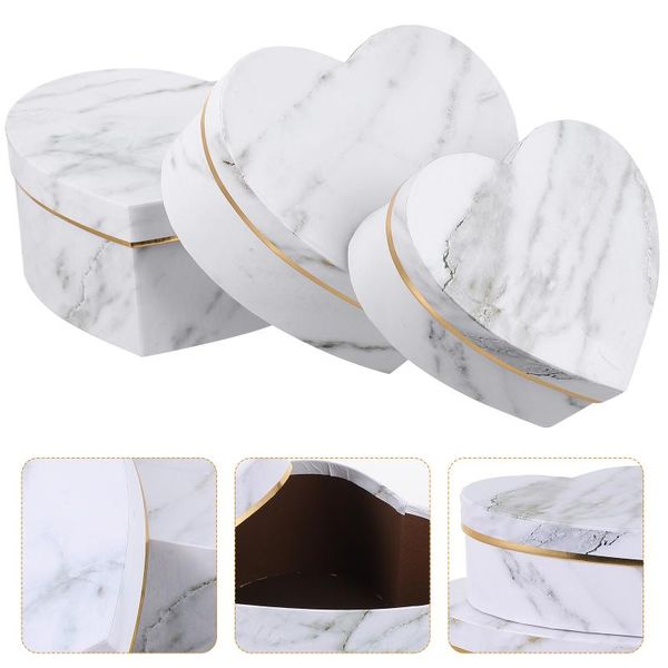 

gift wrap 3pcs candy storage container packaging box heart-shaped
