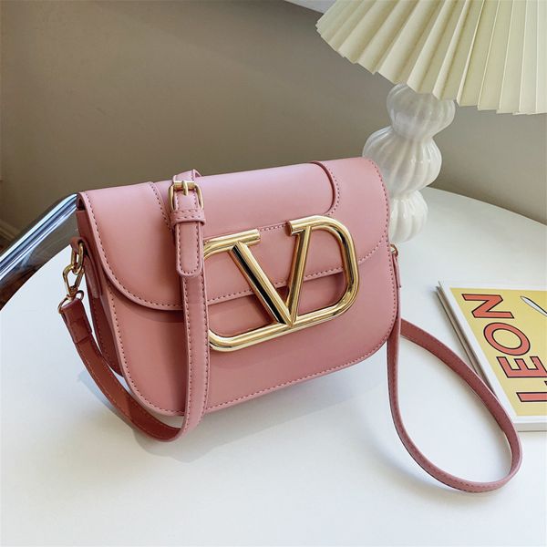 

women's 2021 new autumn and fashion simple small square tide flow oblique cross bags