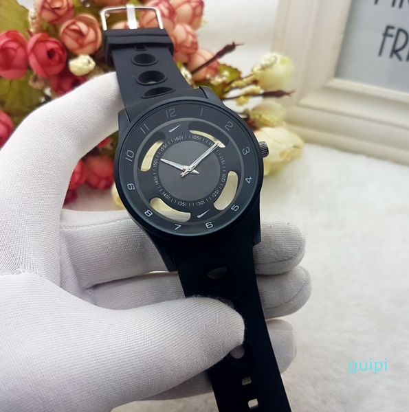 

fashion brand women men's silicone band quartz wrist watch, Slivery;brown