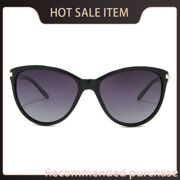 

chic cateye polarized sunglasses women eye shades vintage sunglasses brand designer mujer glasses cat sol de lentes driving hlbko, White;black