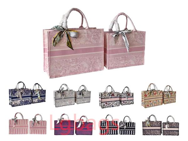 

designers classic colorful book totes bag designer handbag embroidered handbags large capacity canvas shopping bags