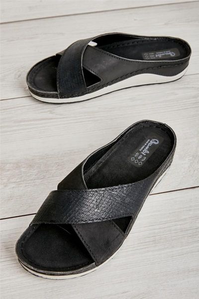 

slippers black women 's l0785210509