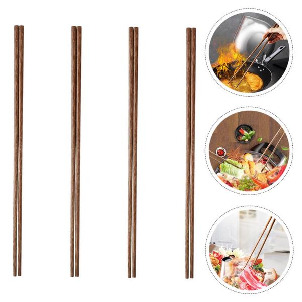 

chopsticks 4 pairs frying long cooking extra chopstick