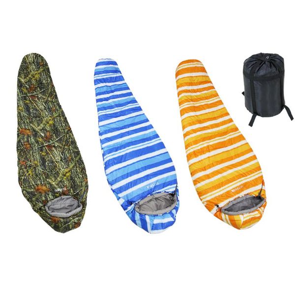 

220x80cm outdoor camping sleeping bag nylon waterproof windproof warm nummy sleeping pouch for backpacking travel hiking l