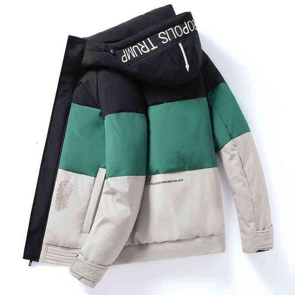 

winter men's down et 21 year trend tide brand thickened casual clothes short coat, Black