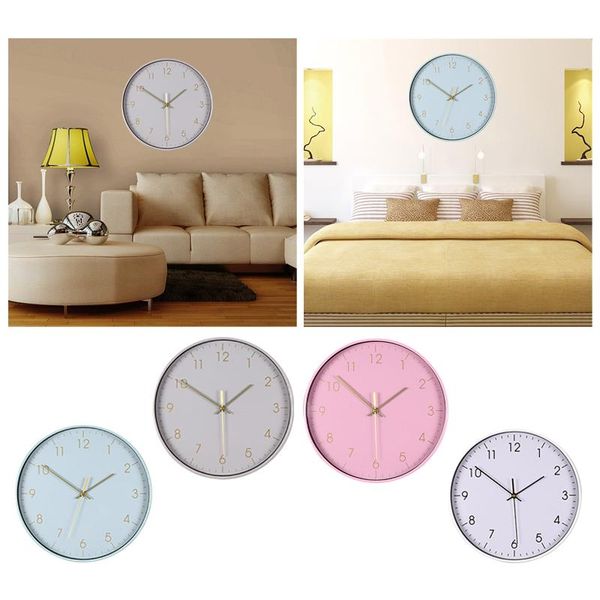 

mute wall clock classic quartz watch morden design round clocks home living room decoration 29cm diameter large size