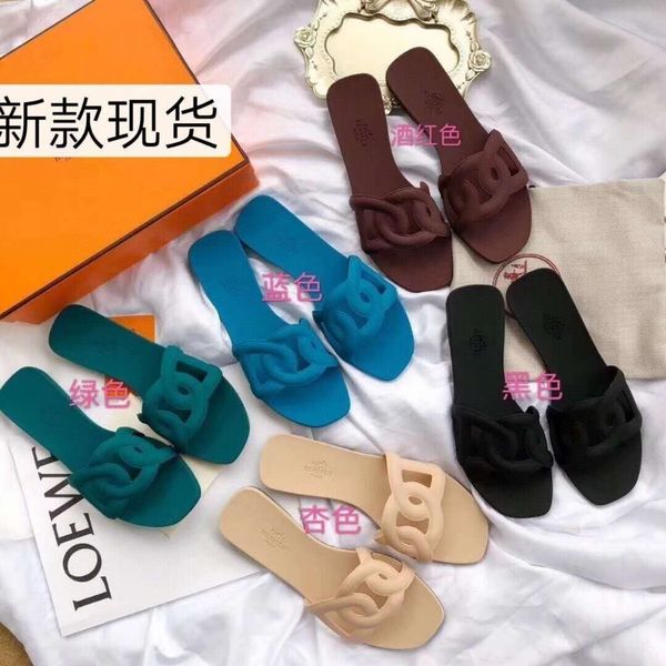 

slippers h family pig nose beach women's sandals sandals zly, Black