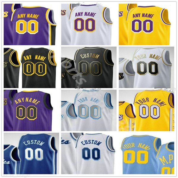 

screen printed custom anthony 3 davis kyle 0 kuzma 5 talen horton-tucker montrezl 5 harrell alex 4 caruso men women kids baksetball jerseys, Black