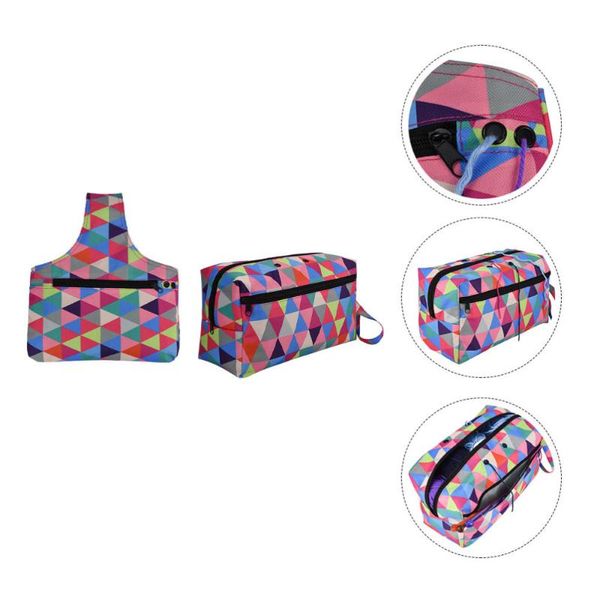 

other arts and crafts 2pcs printed wool yarn bag crochet woolen storage container