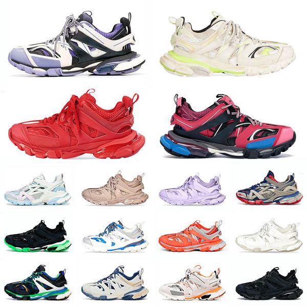 

triple s track 3.0 casual shoes fashion deisgner women black white green dark blue shadow pink purple sliver tess s. mens luxury sneakers tr