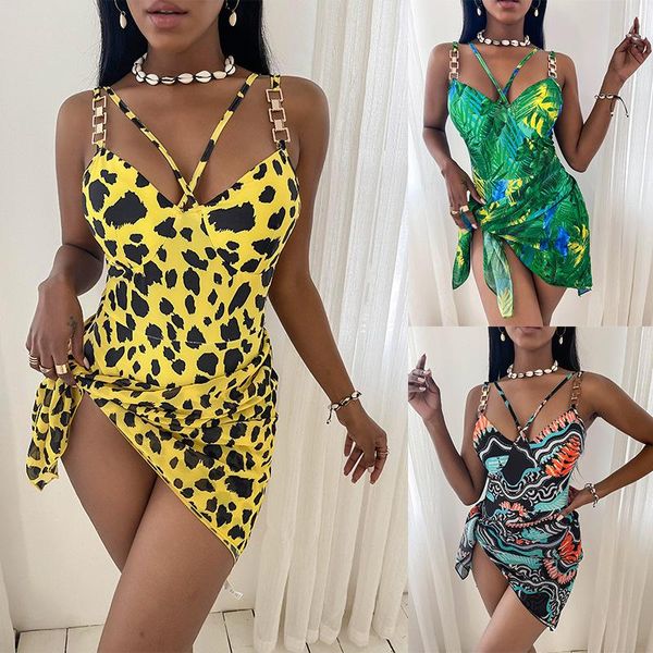 

one-piece suits 2021 women's one piece swimsuit printed bikini