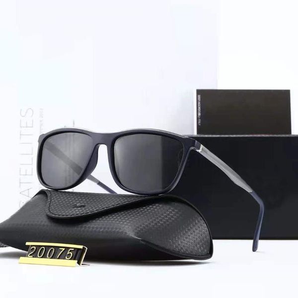 

sunglasses aluminum magnesium hd polarized men women driving glasses designer tr90 square goggle gafas de sol 20975, White;black