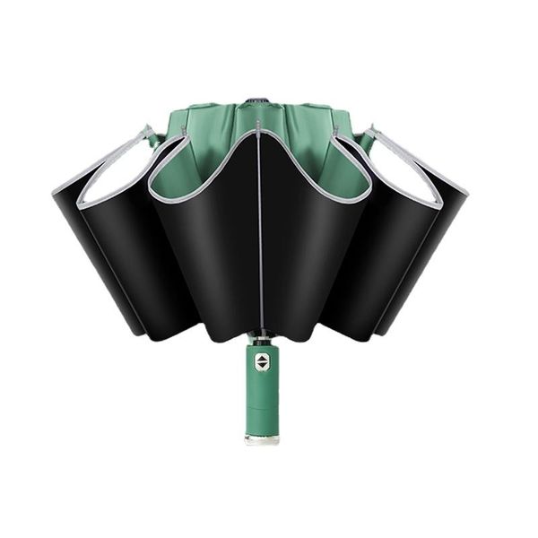 

umbrellas automatic reverse folding umbrella uv sun protection led sunny portable extra large reinforced guarda chuvas b