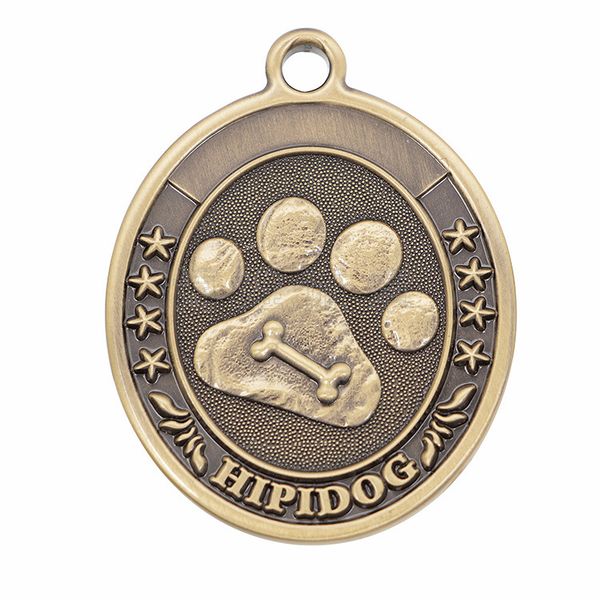 

lettered pet dog identity bullfight lose proof tag metal dog tag