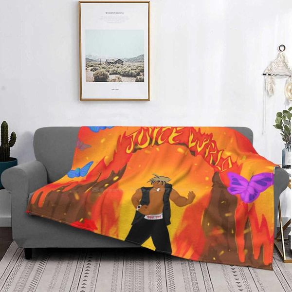 

blankets juice wrld air conditioning blanket travel portable rap music song hit love funny