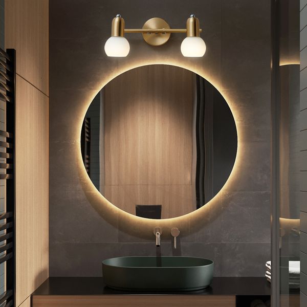 

nordic led mirror make-up bathroom gold bedroom vanity fixed on lamp wall covers interior decoration for home electrical b0f7