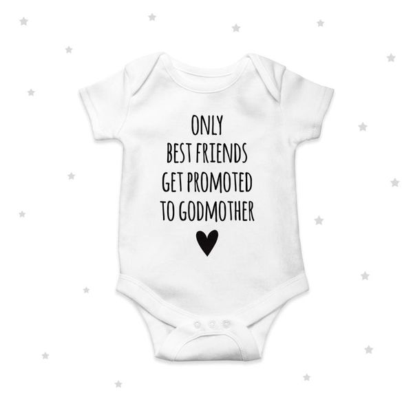 

rompers baby girl only friends get promoted to godmother boys clothes, Blue