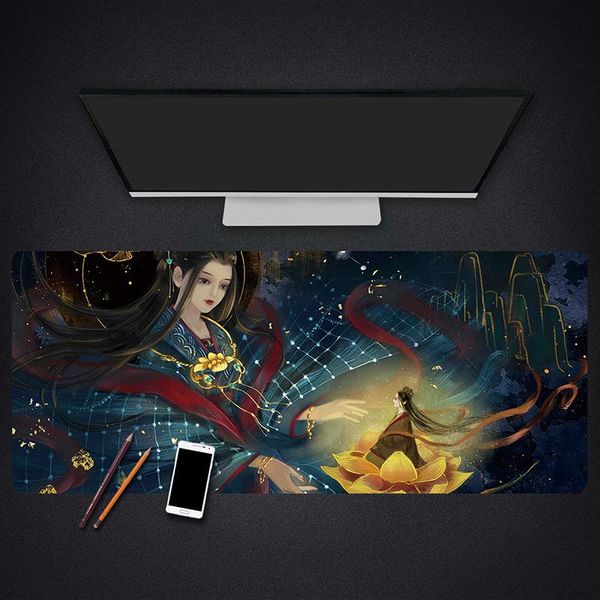 

mouse pads & wrist rests aesthetic chinese style pad super original national tide ancient keyboard e-sports game table mat thick seam