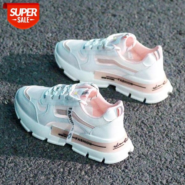 

2020 new casual women shoes fashion lace up walking flat shoes white sneakers women breathable mesh tenis feminino #sx1r