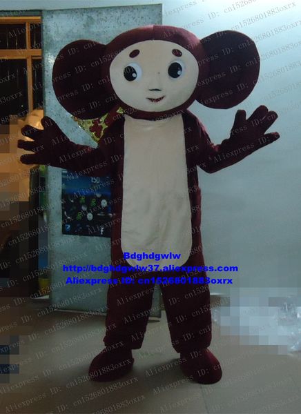 

mascot costumes brown cheburashka big ears monkey mascot costume cartoon character l restaurant parents-child campaign zx2253, Red;yellow
