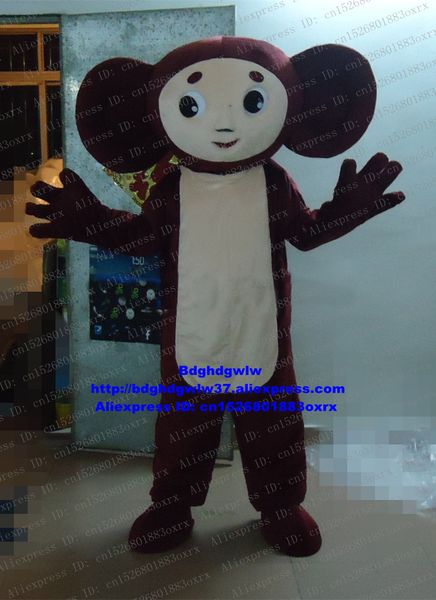 Mascot trajes castanho chorashka orelhas grandes macaco mascote traje adulto cartoon hotel restaurante pais-filho campanha zx2253