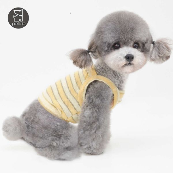 

dog apparel dog vest spring and summer pet clothes dog open navel sling