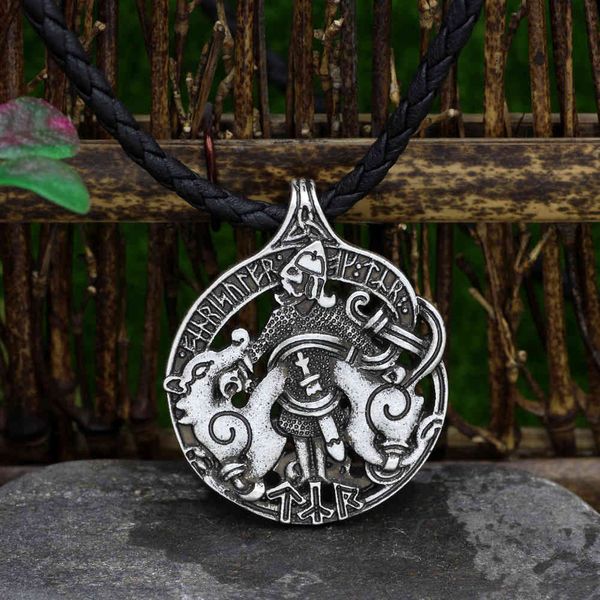 

popular new style viking celtic rune werewolf necklace, Silver