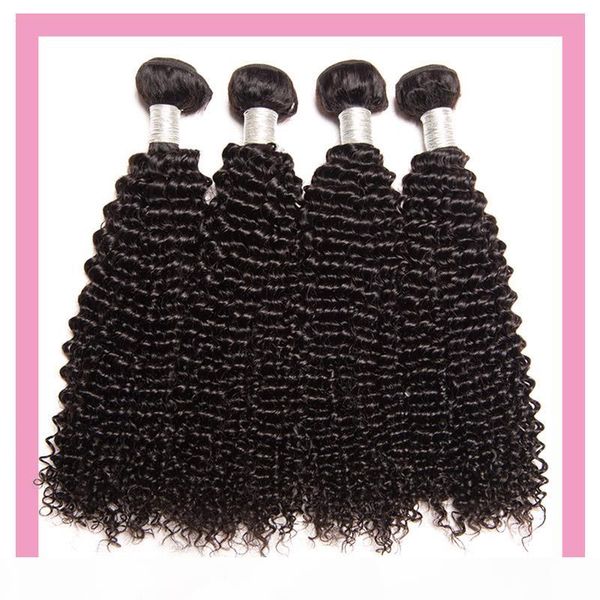 

peruvian unprocessed human hair kinky curly 3 bundles hair products 8-28inch wholesale peruvian virgin hair extensions natural color, Black