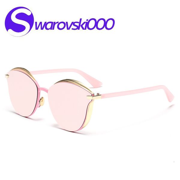 

polarizing goggles with fashionable design d family round sunglasses, White;black