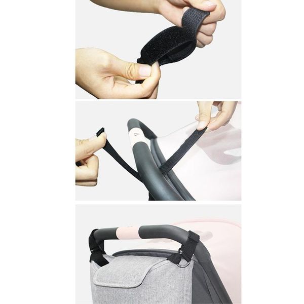 

stroller parts & accessories w3jf multi-pocket baby organizer bag waterproof stuff nappy cup holder carriage pram buggy cart bottle