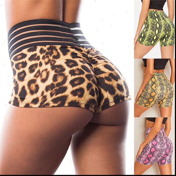 

women leopard high waist shorts ants kurze hose sommer sports jogging casual short drop shipping, White;black