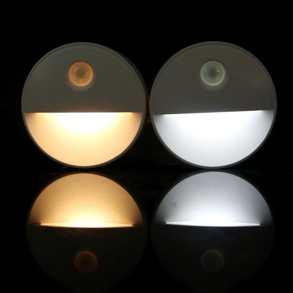 

auto on/off infrared pir motion sensor led night light battery powered stairs closet bedroom wall lamp under cabinet lights