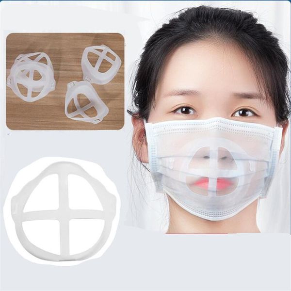 

eyebrow tools & stencils 10pcs silicone mask holder breathable valve 3d mouth support breathing assist help inner cushion bracket food grade