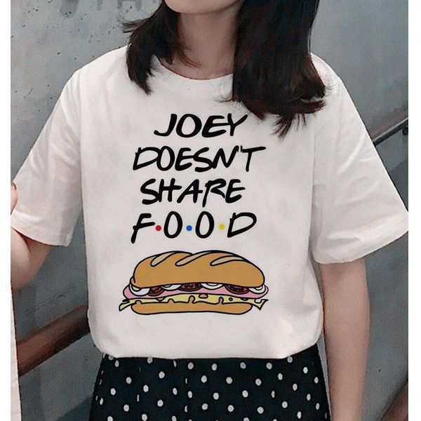 

friends tv show women's t-shirt femme ulzzang t-shirt harajuku graphic t-shirt casual retro printing women, White