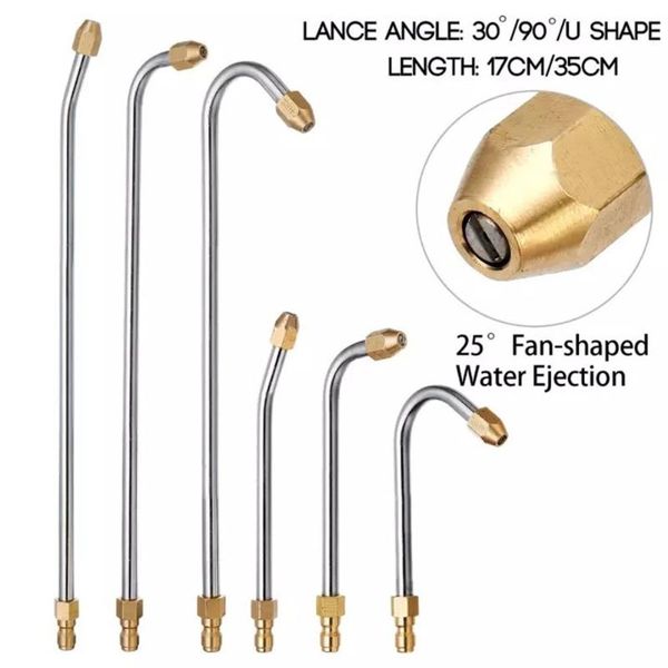 

watering equipments 30Â° / 90Â° u-shape high pressure car washer angled lance extension spray wand nozzle wash telescoping