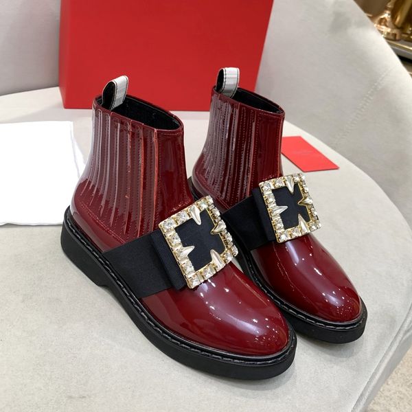 

france designer style boot woman shoe women shoes winter boots sneaker ankle sneakers drill buckle snow womens supsneaker, Black