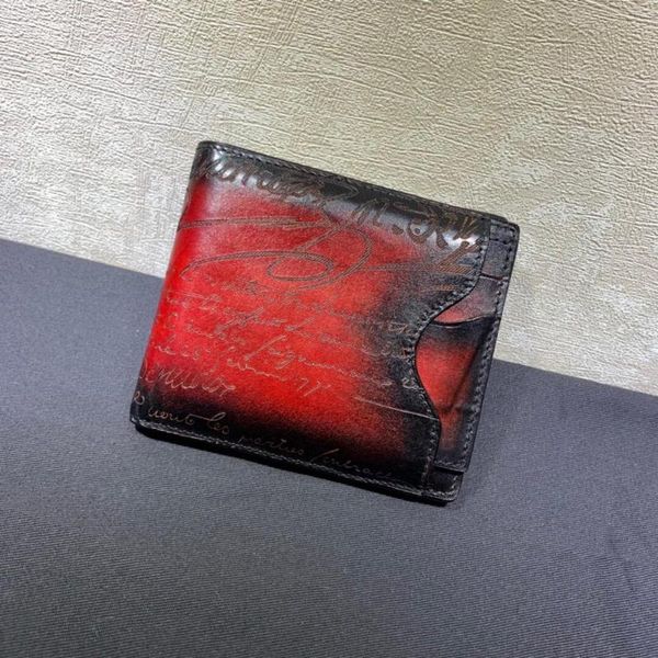 

card holders 2 in 1 multifunctional men and women retro hand-painting trend wallet holder, Brown;gray
