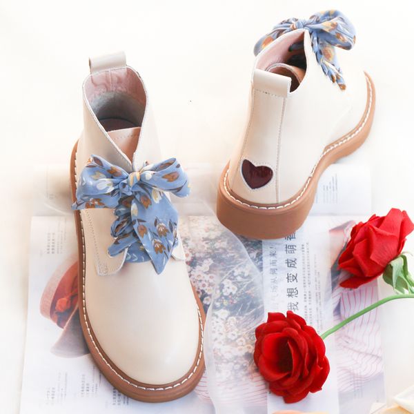 

2021 fashion new sweet japanese kawaii girls beautiful anime cosplay lolita martin boots women harujuku female vintage boot ankle l74y, Black