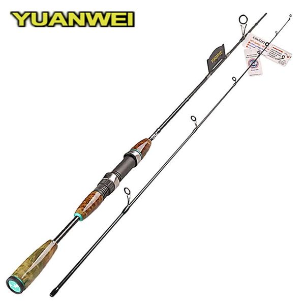 

boat fishing rods yuanwei 1.8m 1.98m 2.1m spinning rod 2 section l/ul power carbon fiber wood handle lure super quality