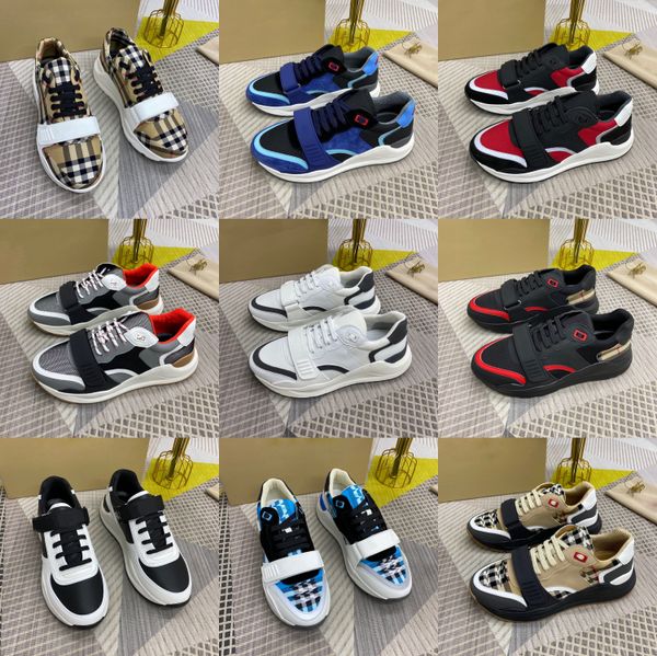 

[with box] 22 luxury designer casual shoes men's high-quality leather lace-up canvas casuals shoe fashionable and comfortable women&#03, Black