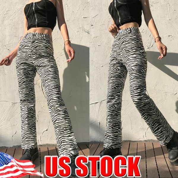 

women's pants & capris spring autumn winter women casual leopard printed wide leg fashion high waist laides long trouser, Black;white
