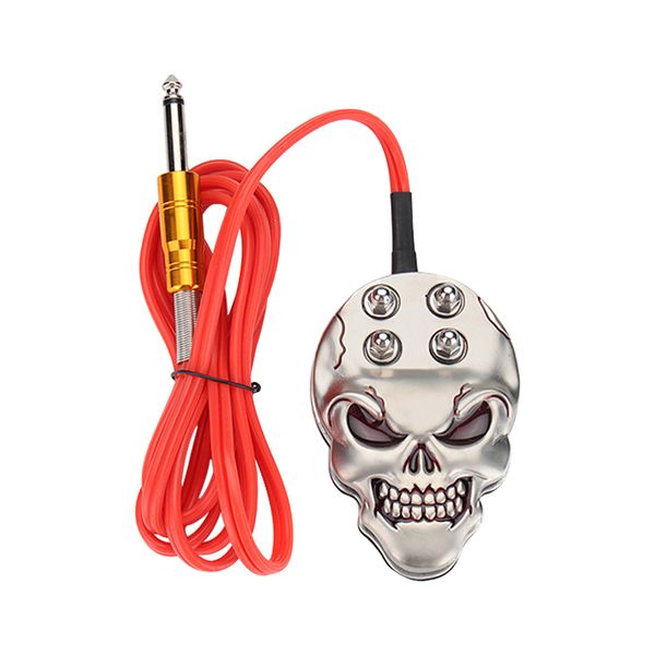 

wholesale skull tattoo foot pedal switch control for tattoo power supply tattoo machine gun ing