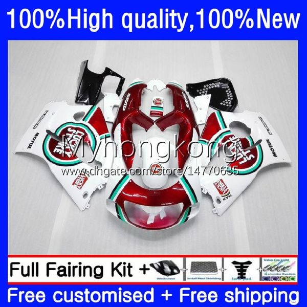 Corpo per SUZUKI SRAD GSXR750 600CC GSXR 750 600 cc 96 97 98 99 00 Bodywork 16No.64 GSX-R600 750CC GSXR600 96-00 GSXR-750 1996 1997 1999 1999 1999 2000 Kit di carenatura Lucky Red