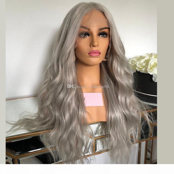 

13x6x1 deep t parting gray lace front human hair wigs brazilian straight remy hair bleached knots 150% density grey color, Black;brown