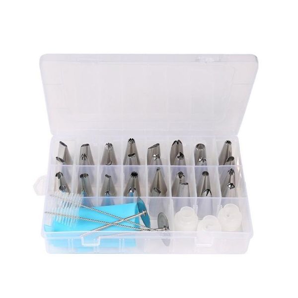 

baking & pastry tools 42pcs icing tips easy clean couplers flower nails bag cookies decorating kit diy cake lightweight