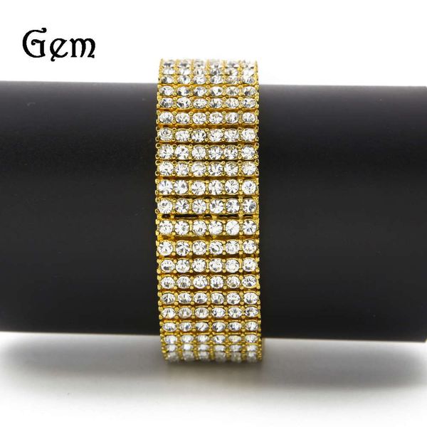 

gumeng accessories hip hop 6-row bracelet men's bracelet, Silver