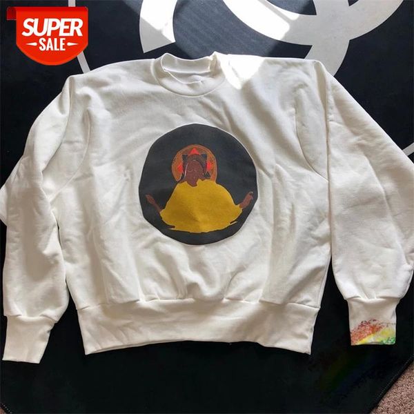 

19fw kanye west jesus is king sunday service sweatshirts men women 1:1 high-quality 3d printing jesus is king pullover hoodie #650e, Black