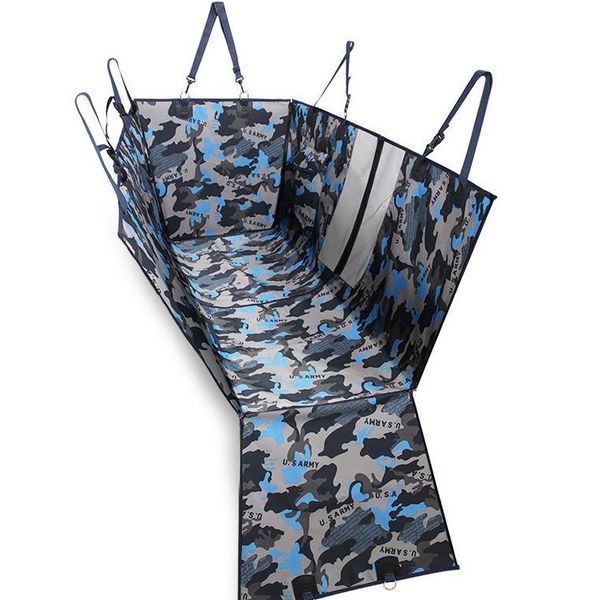 

dog car seat covers multifunctional cover blue camouflage view mesh waterproof hammock front rear