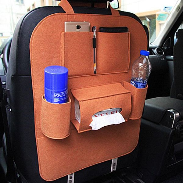 

car organizer seat storage bag protector cover multi hanger multi-function styling pocket back backrest